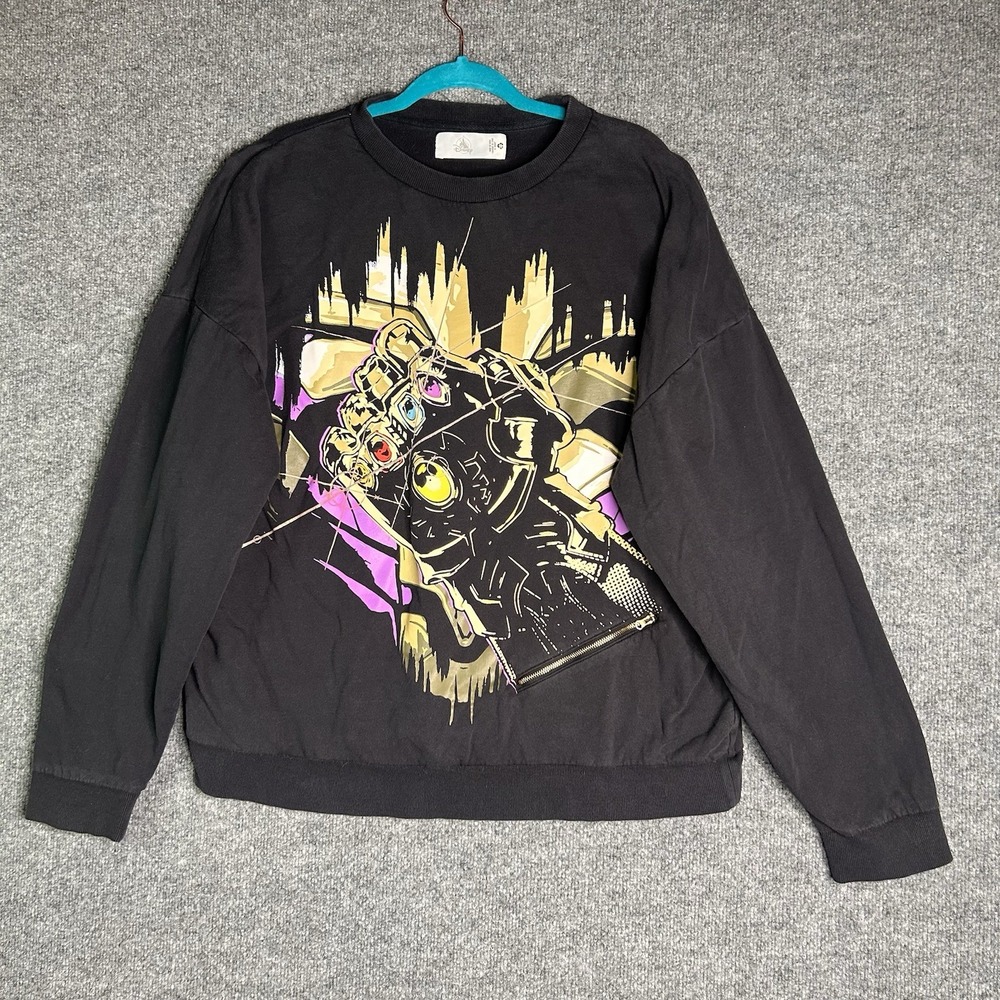 Disney Marvel Avengers Thanos Infinity Gauntlet Pullover Sweatshirt‎ Adult  Xl